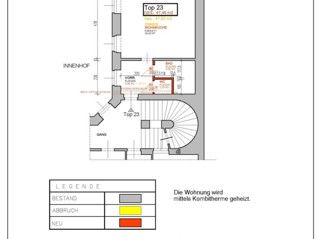 Wohnungsplan VIII-17-23