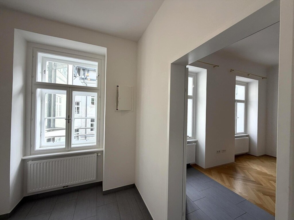 Wohnungseingang/Vorraum/Blick ins Wohnzimmer