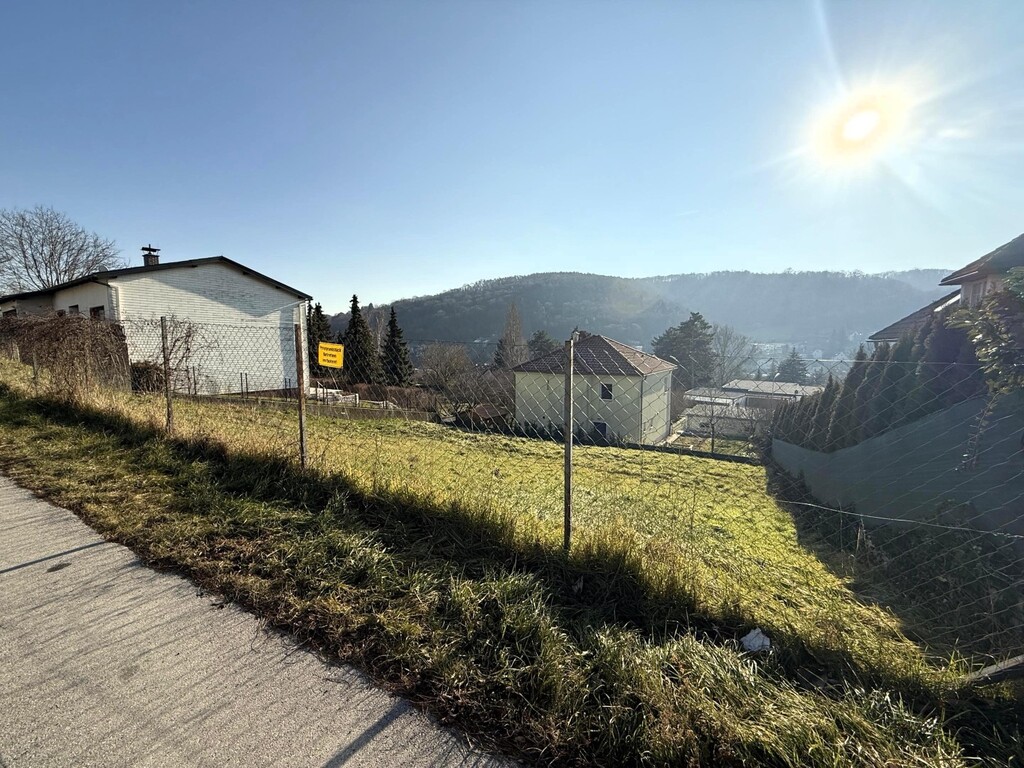 süd/östliche Ansicht des Baugrundstücks