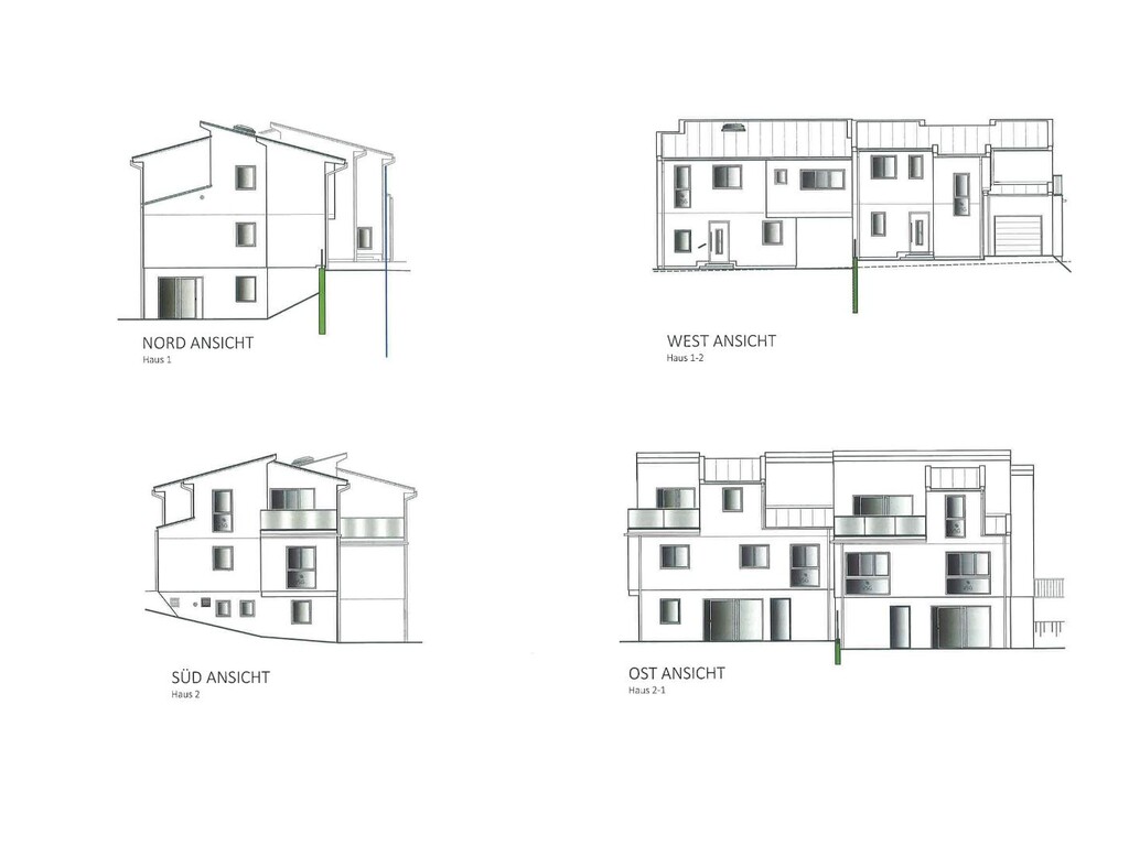 Haus-2-Plan-Ansichten