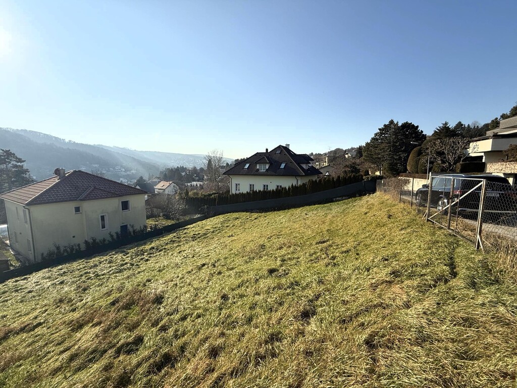 süd/westliche Ansicht des Baugrundstücks