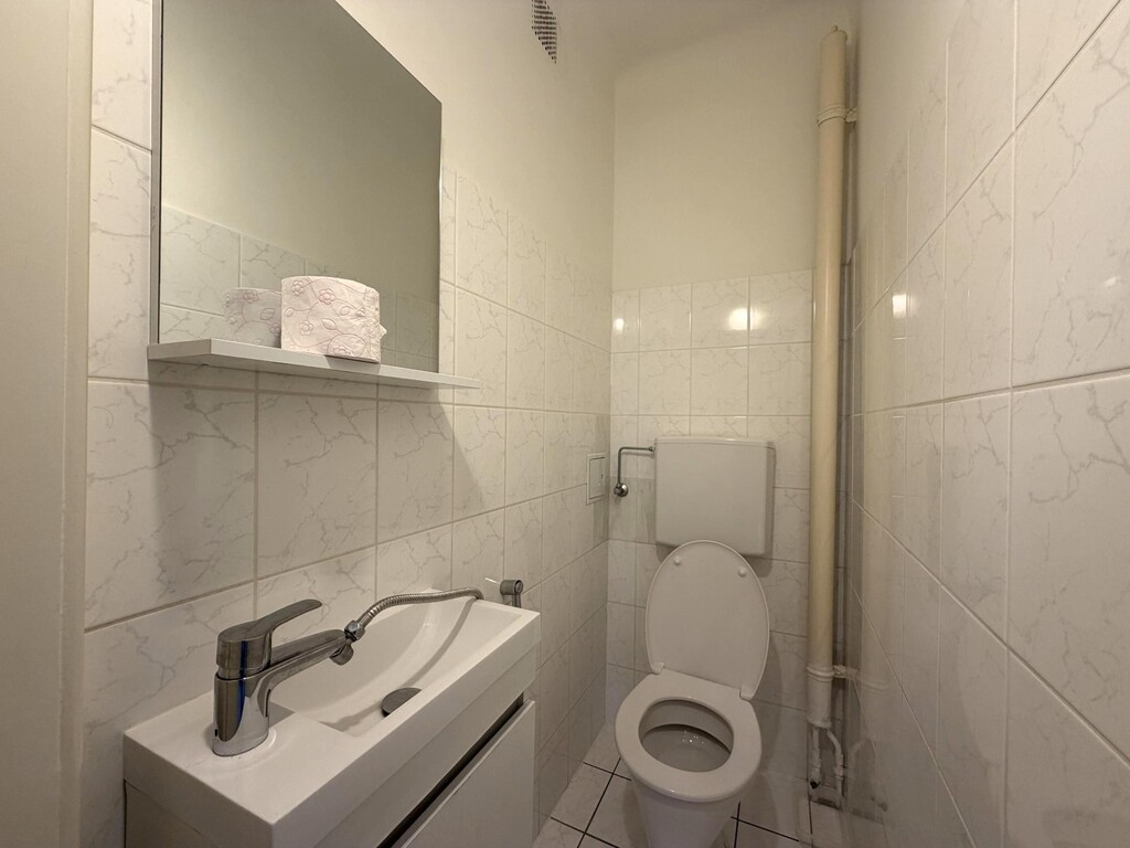Toilette mit Handwaschbecken