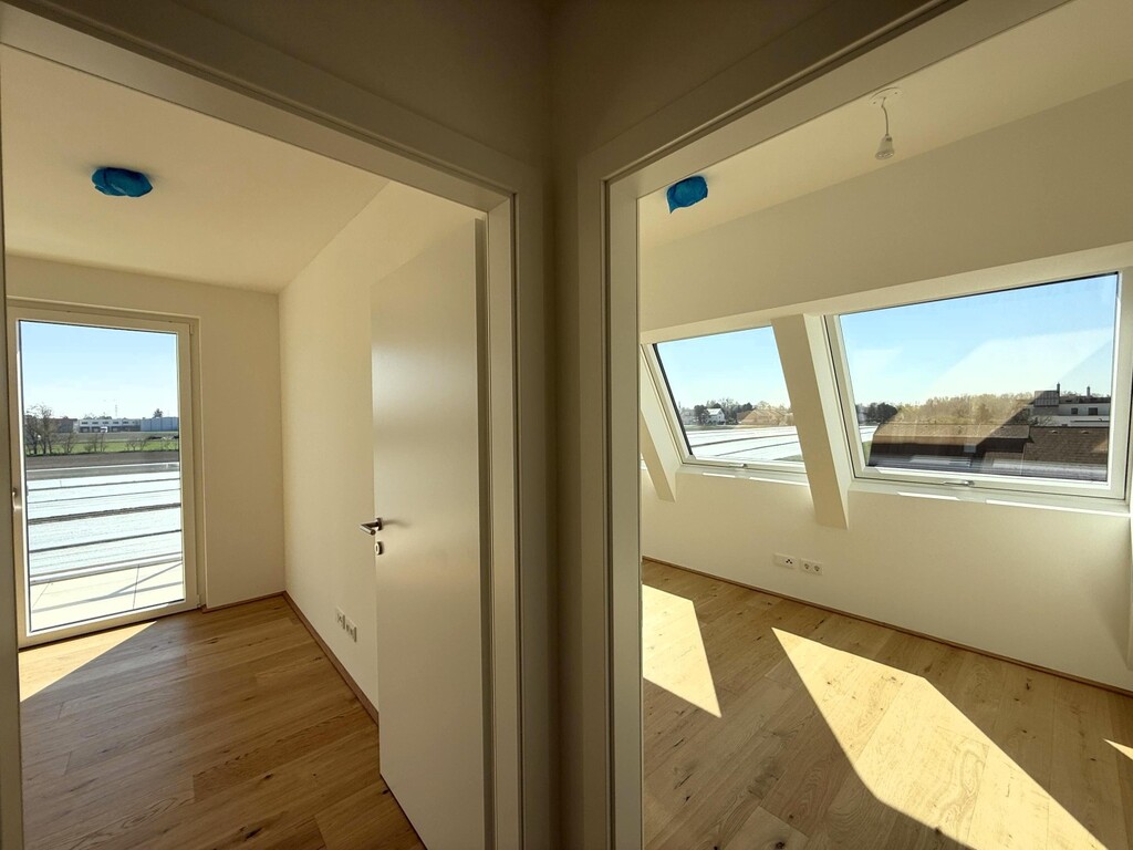 Einblick in zwei Schlafzimmer