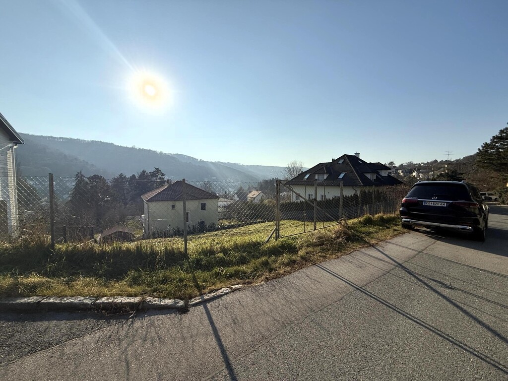 süd/westliche Ansicht des Baugrundstücks