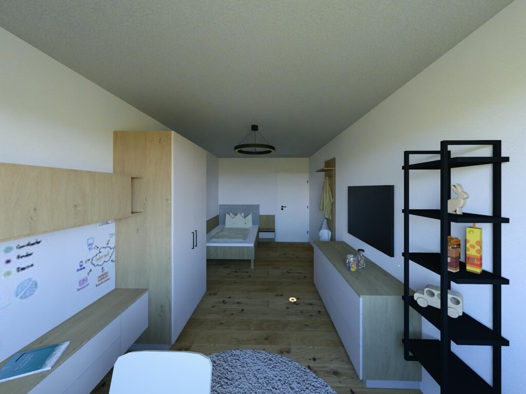 Schlafzimmer 1 von 2/möbliertes Symbolbild