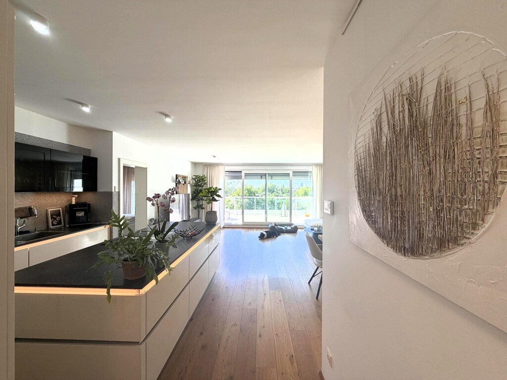 Living mit Designerküche, klimatisiert