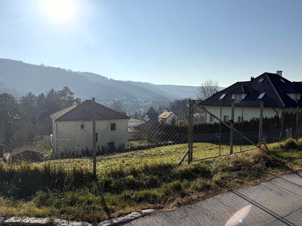 süd/westliche Ansicht des Baugrundstücks