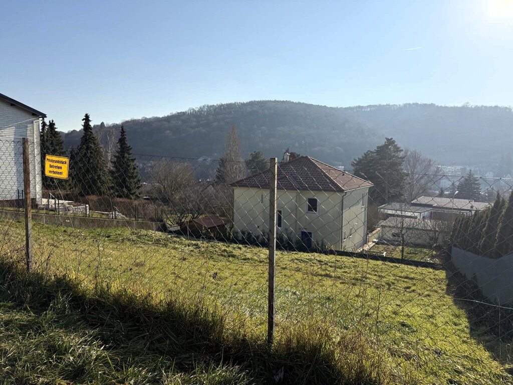 süd/östliche Ansicht des Baugrundstücks