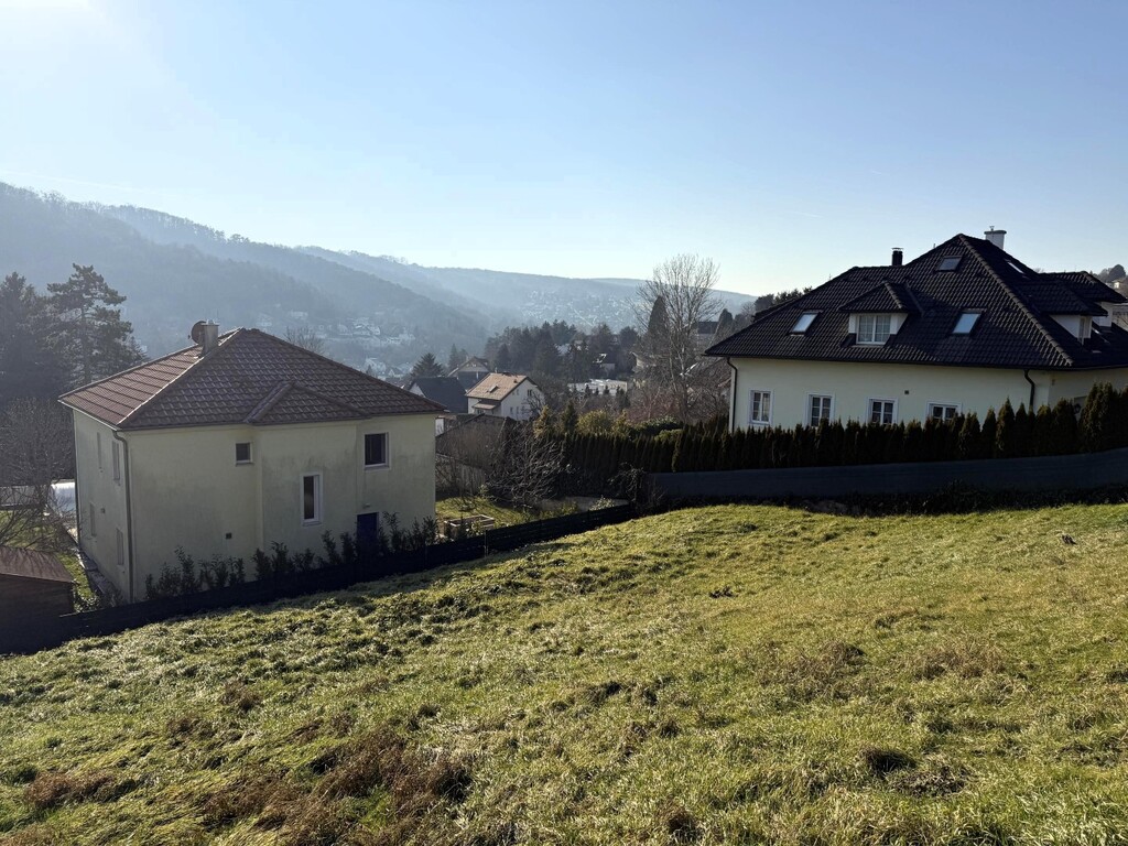 süd/westliche Ansicht des Baugrundstücks