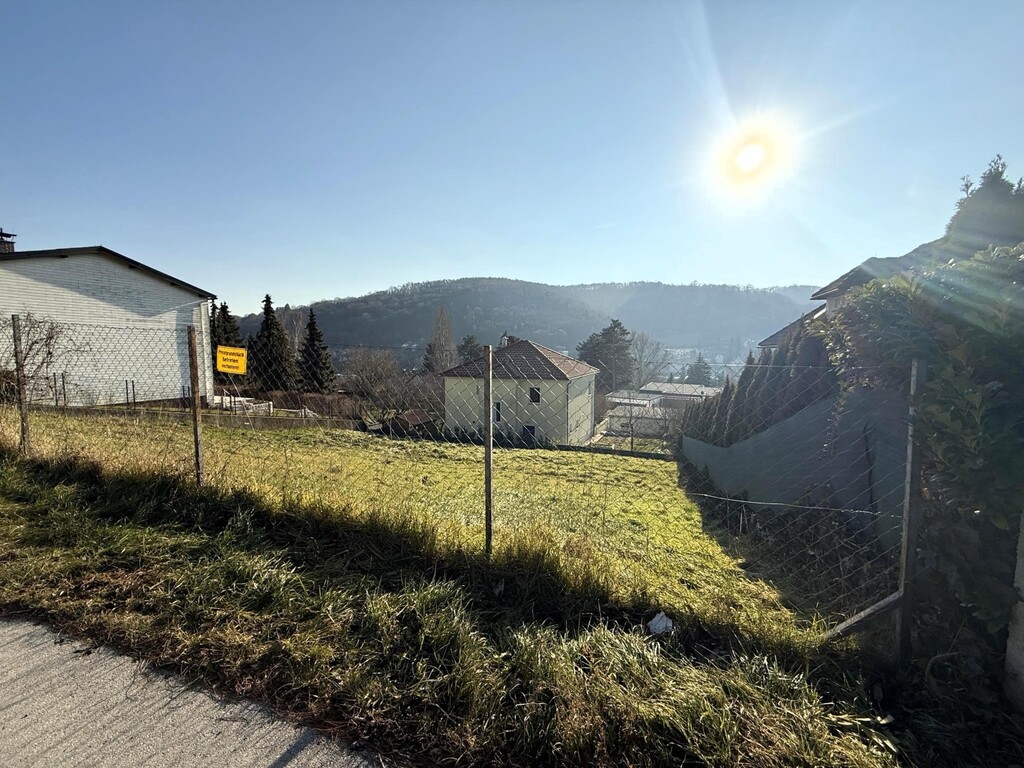 süd/östliche Ansicht des Baugrundstücks